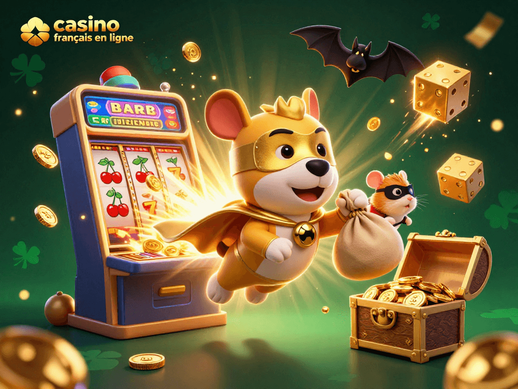 Volez avec le casino francais en ligne aux côtés de héros colorés et de machines à sous scintillantes.