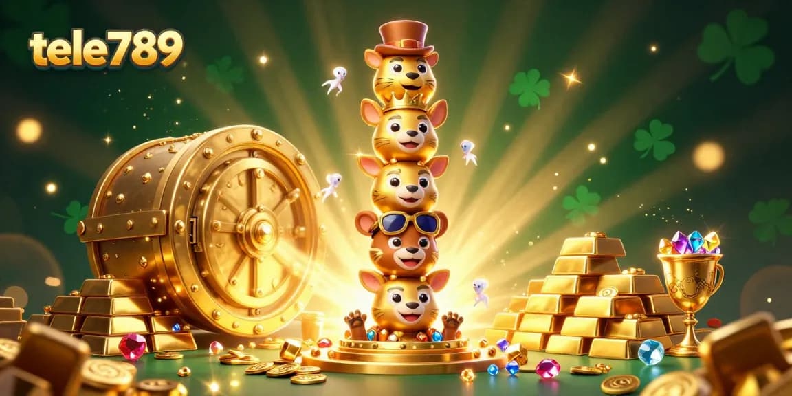 Experience exhilarating gameplay at tele789 with vibrant casino-themed graphics and immersive elements.