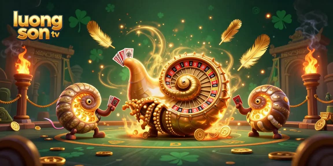 Experience thrilling gameplay with luong son tv featuring a giant nautilus roulette wheel and glowing ammonite companions.
