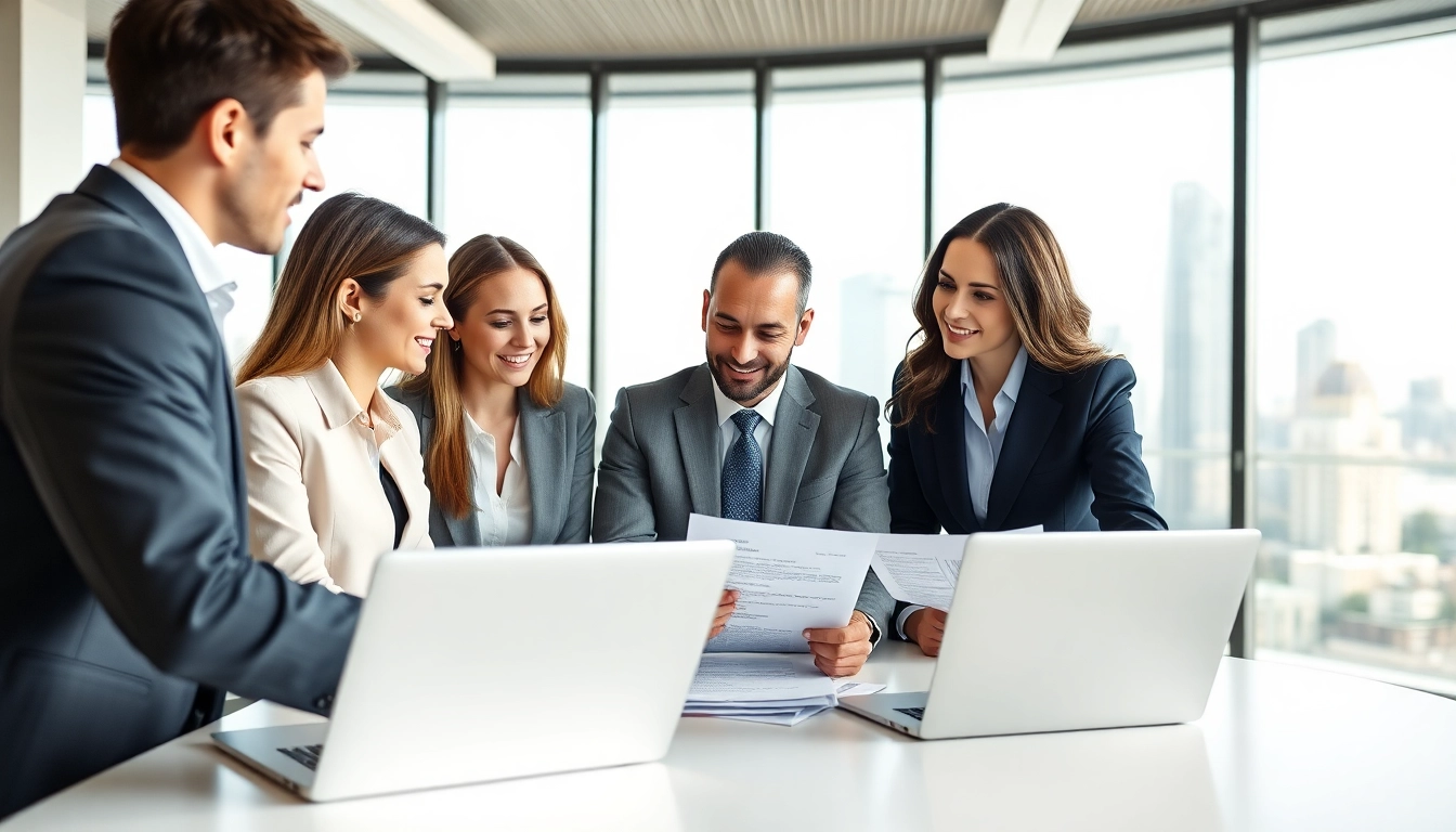 Engaging agents provide multi-state title and escrow services in a professional setting.