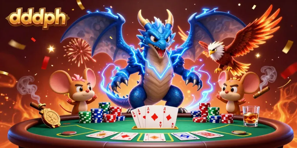 Experience the thrill of dddph at this vibrant casino scene filled with excitement and energy.