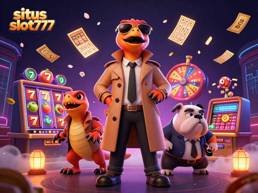 Join the action at situs slot777; three raptors in disguise enter the VIP casino lounge.