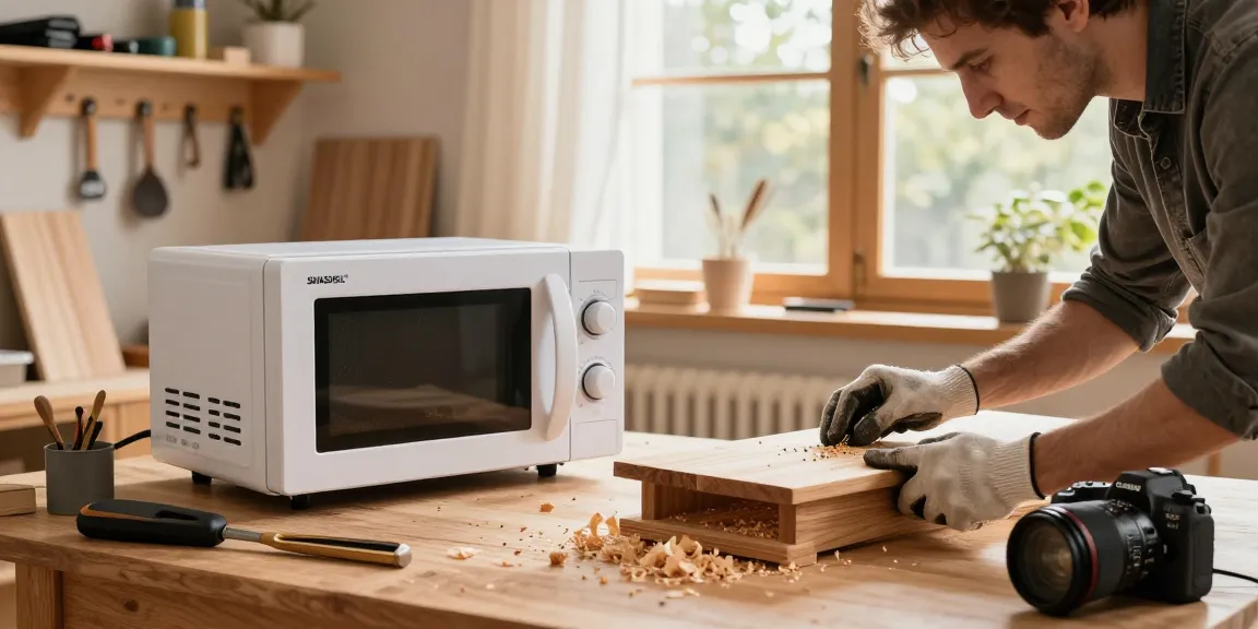 SHASHEL® microwave device treating wooden furniture for beetles