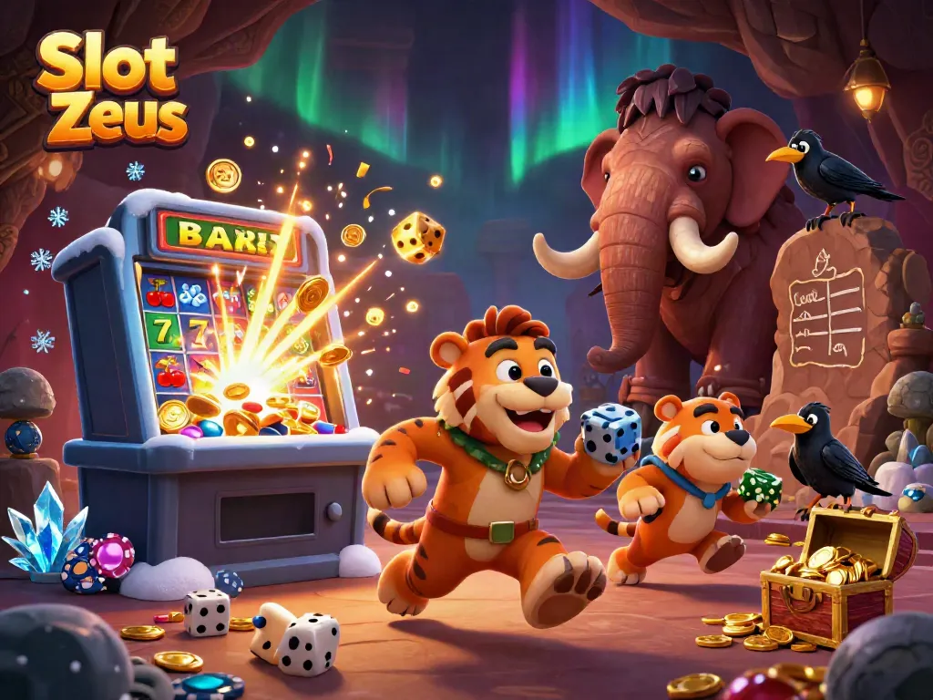 Permainan Slot Zeus yang menghadirkan duo karakter menarik di kasino pra-sejarah yang penuh kegembiraan