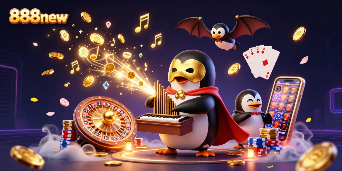 Experience exciting gameplay at 888new with magical imagery of a casino and thrilling characters.