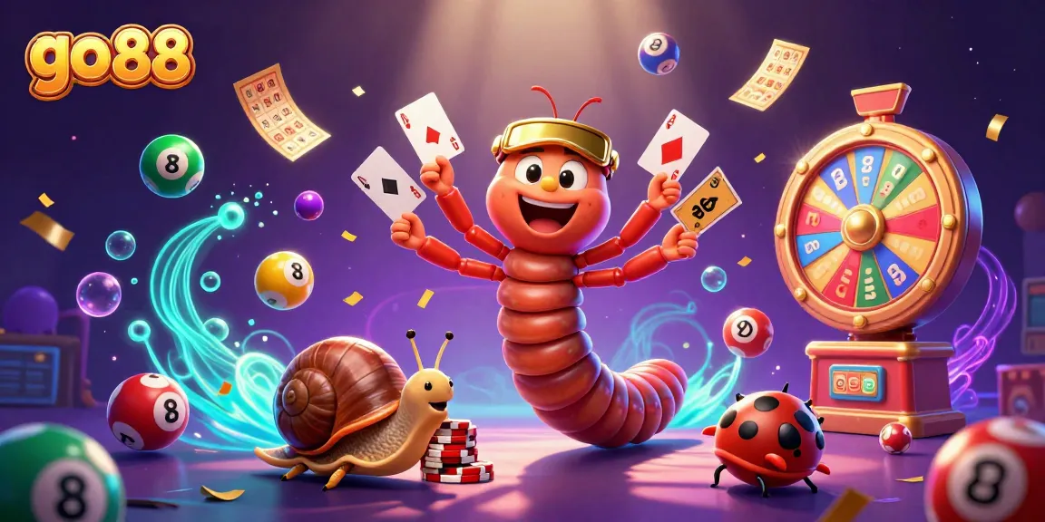 Engage with go 88 in this vibrant 3D casino scene filled with games and excitement.