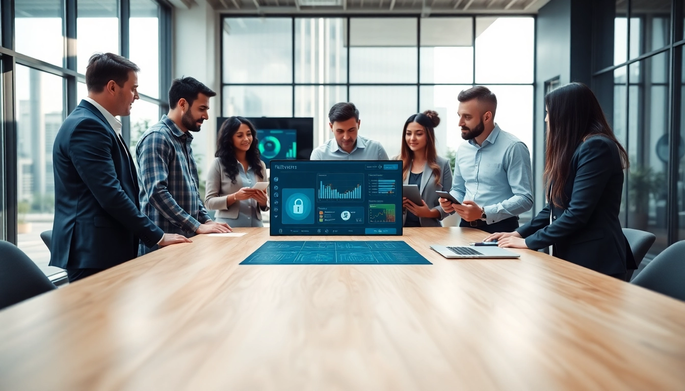 Explore managed IT services at https://dmeomaha.com with a professional team collaborating on digital strategies.