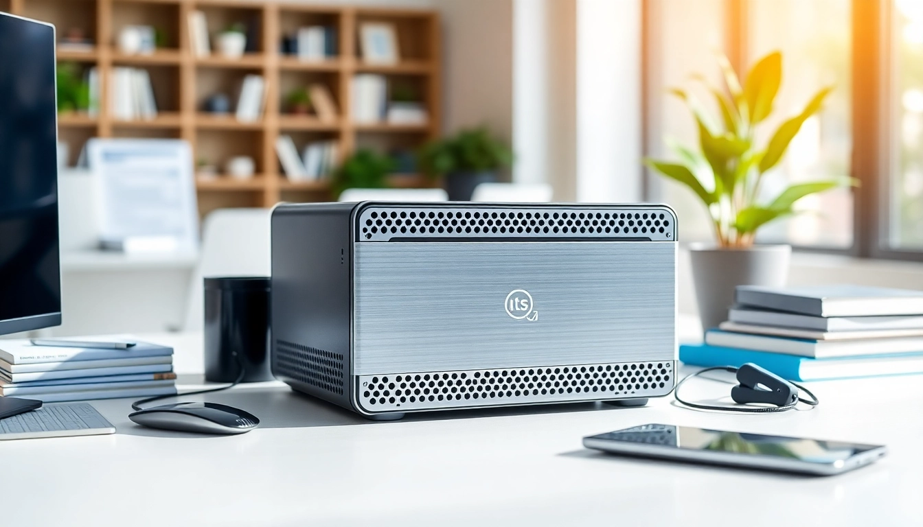 PC ανακατασκευασμένο σε επαγγελματικό χώρο εργασίας με μεταλλικές λεπτομέρειες.