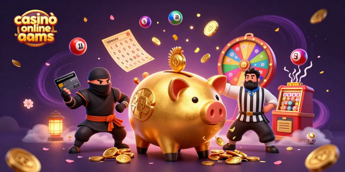 Esplora i casinò online non AAMS con questa vivace illustrazione che evidenzia l'energia del gioco d'azzardo.
