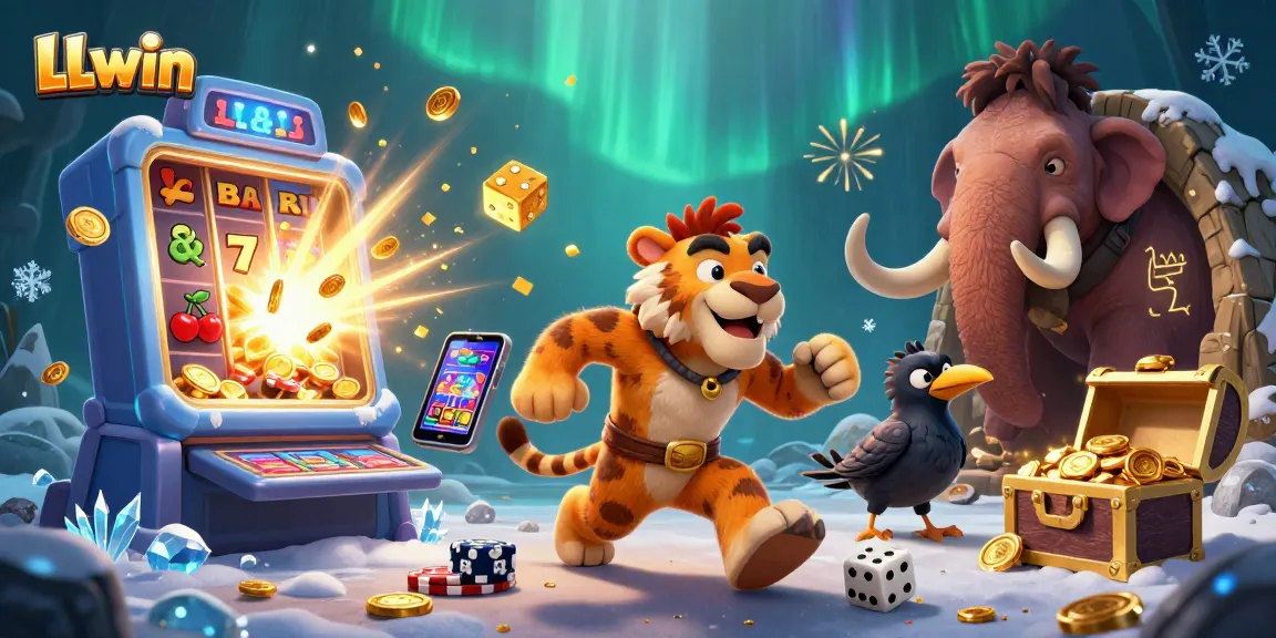 Experience thrilling slots and jackpots at LLwin's vibrant prehistoric casino scene.