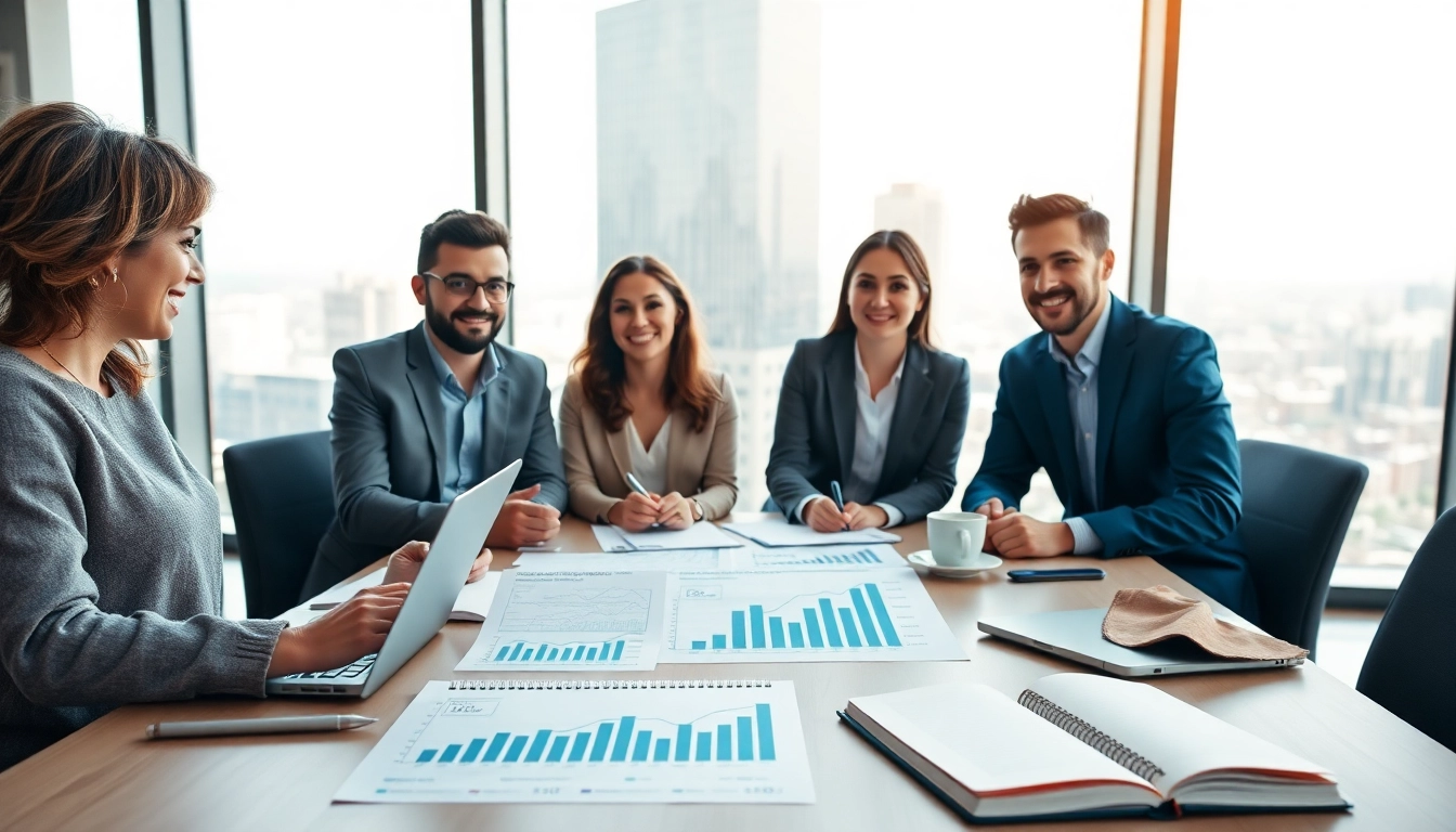Engaging entrepreneurs discussing barclays merchant cash advance options during a business meeting.