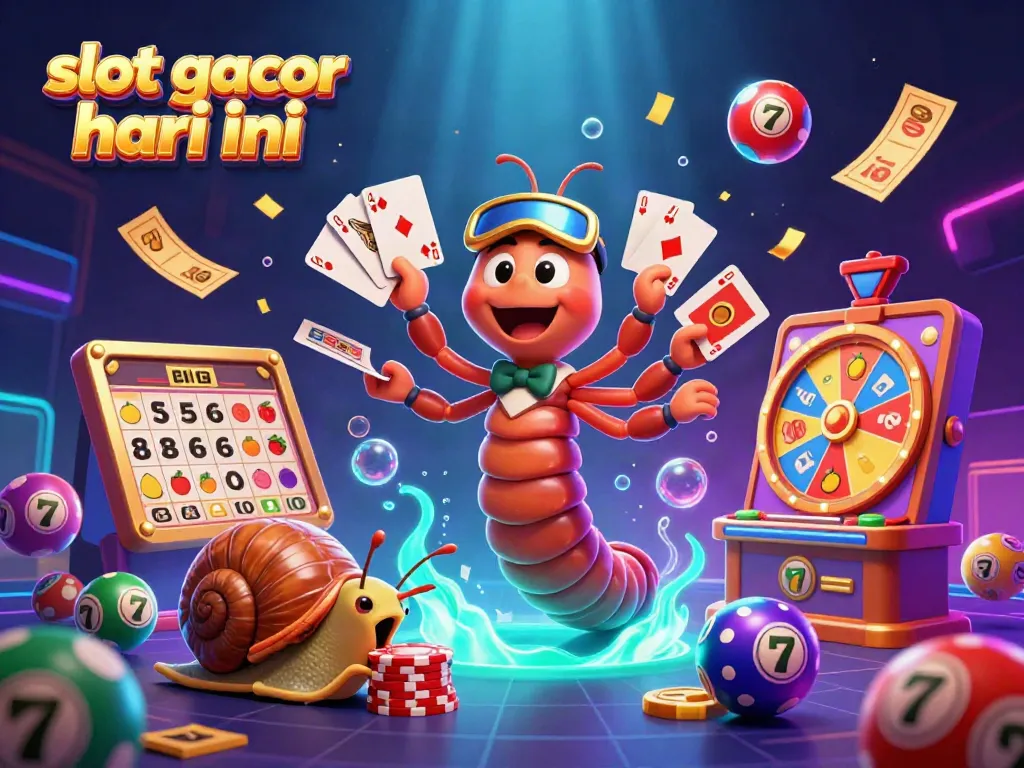 Experience slot gacor hari ini with vibrant casino characters engaging in dynamic gameplay surrounded by colorful game elements.