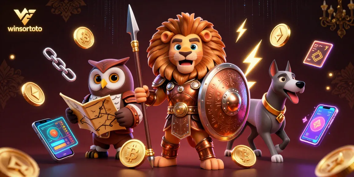 Menang di winsortoto dengan ilustrasi kasino 3D yang penuh warna dan detil.