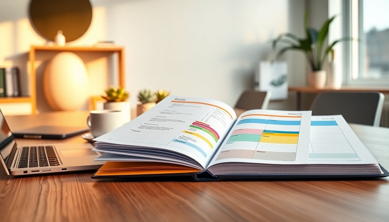 Organize Your Life With AI using a digital planner on a stylish desk with natural light.