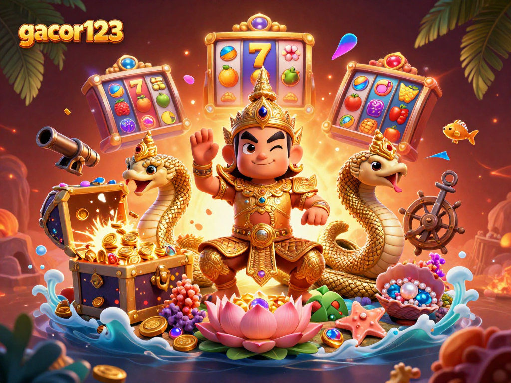 Experience thrilling potential with gacor123 as slot machines and treasures abound.