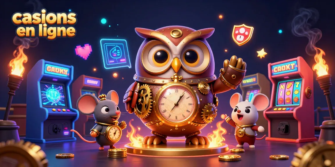 Gagnez avec les casinos en ligne dans une illustration dynamique de casino futuriste.
