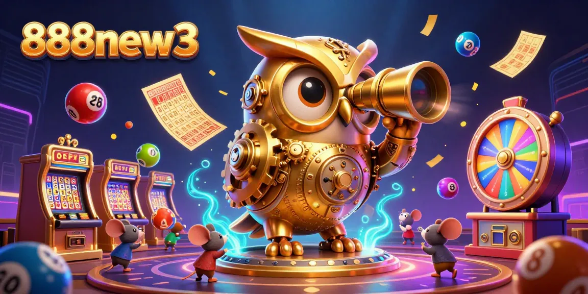 Engage with 888new3 in this thrilling cartoon scene of a casino with dynamic elements and vibrant characters.