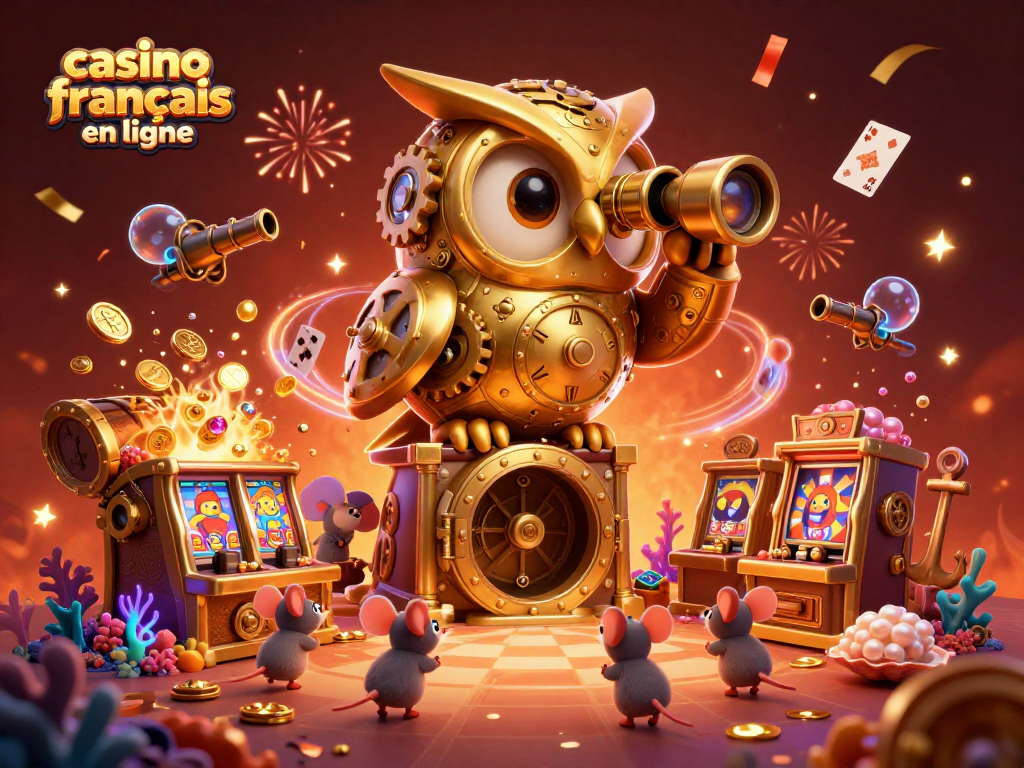 Découvrez l'énergie des jeux avec casino français en ligne et une illustration animée captivante.
