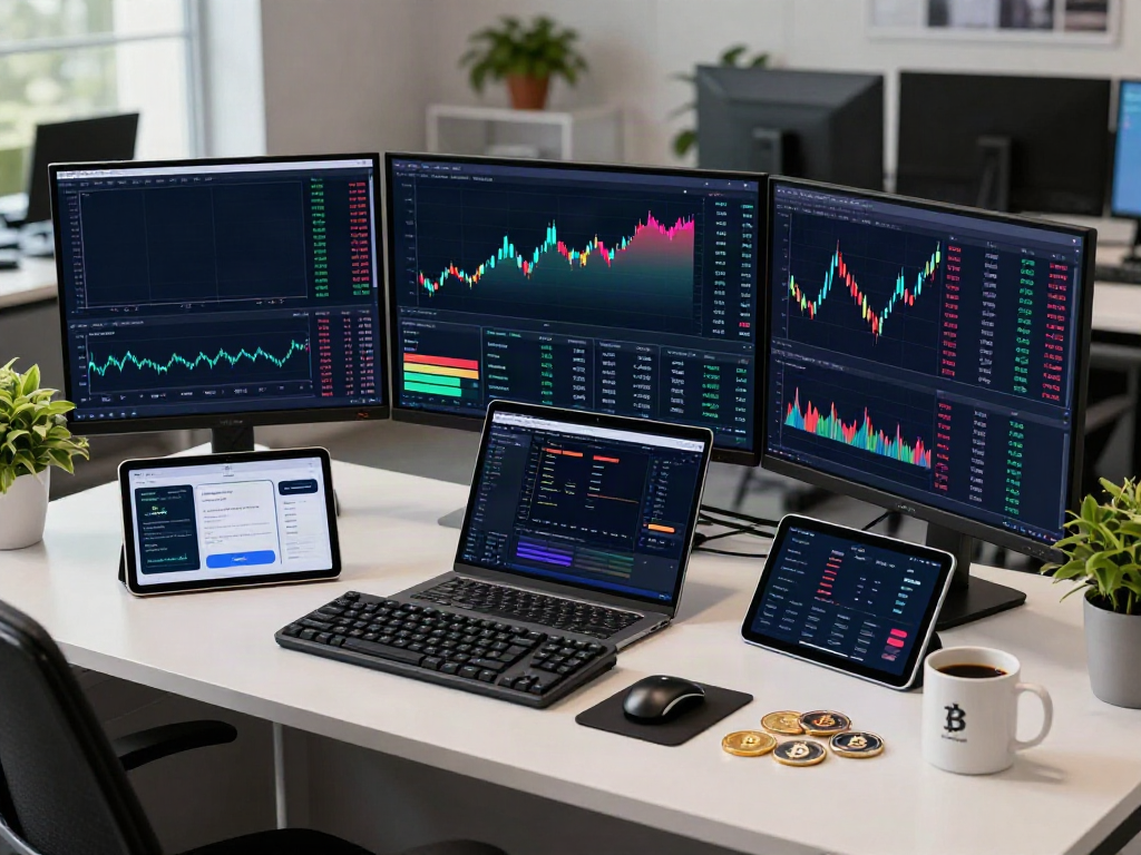Real-time crypto order book API trading setup with advanced monitoring tools and data analysis.