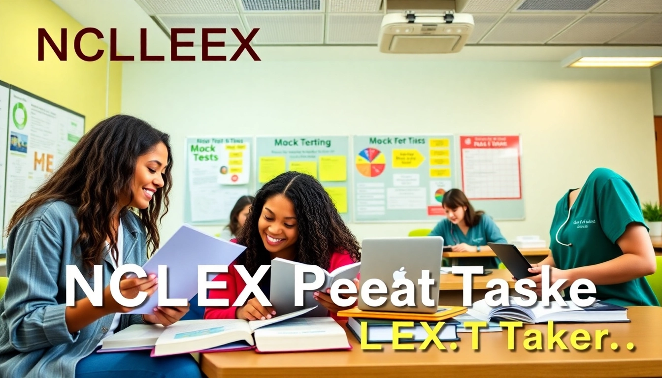 Students preparing for their repeat NCLEX taker review in Houston, fostering collaboration and confidence.