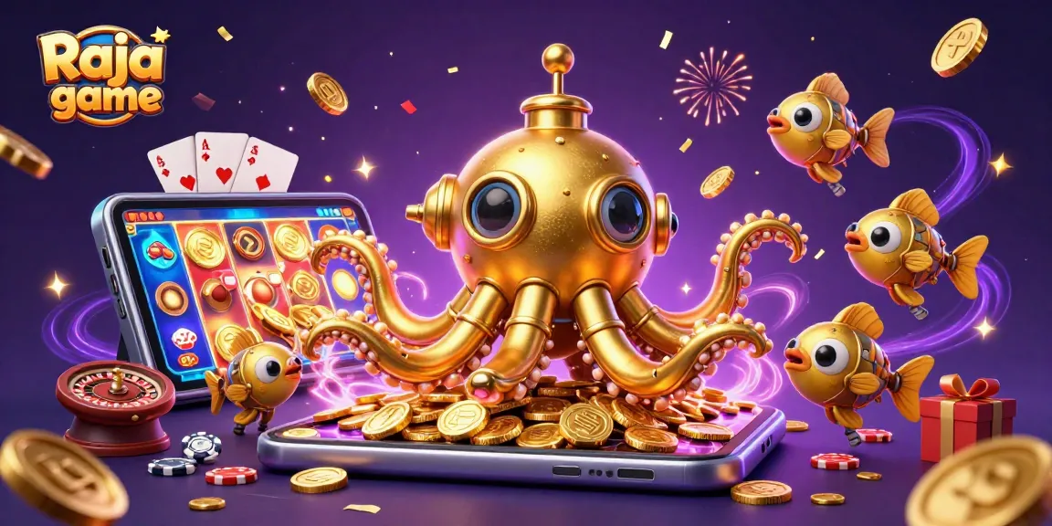 Engage with the exciting features of the Raja game, featuring vibrant slot action and golden treasure.