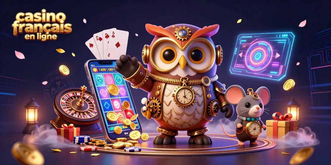 Vibrez avec le casino français en ligne en jouant à diverses machines à sous et jeux de société, avec une ambiance lumineuse et festive.