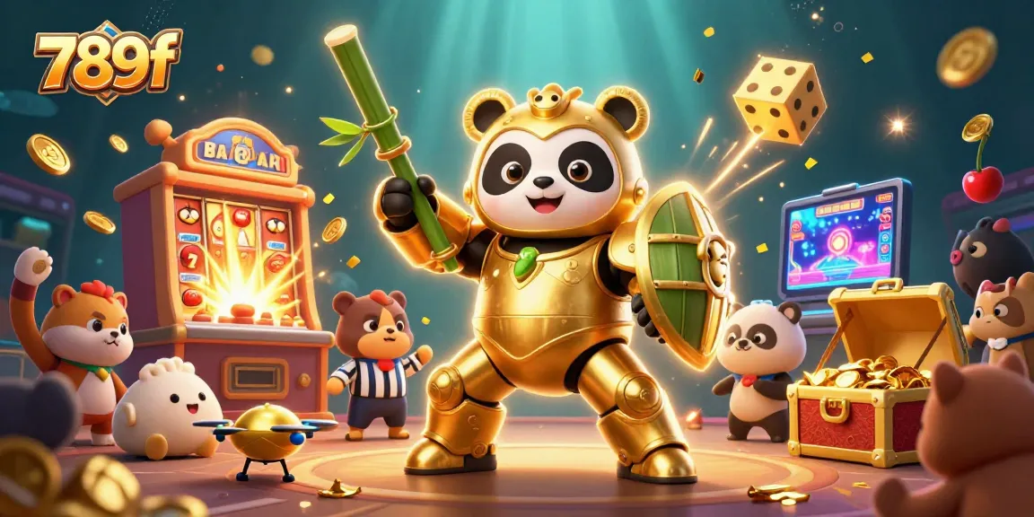 Watch the 789f golden panda unleash a jackpot explosion in an exciting casino battle scene!